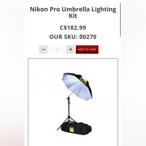 Nikon Pro Umbrella Lighting Kit